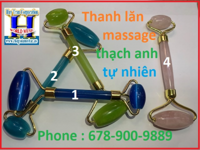 + Thanh lăn massage thạch anh tự nhiên